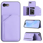 Custodia per telefono con quattro slot per carte Skin Feel e cinturino da polso, For iPhone 7 / 8 / SE 2020 2022, For iPhone 13 Pro Max, For iPhone 13 Pro, For iPhone 13
