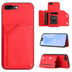 Custodia per telefono con quattro slot per carte Skin Feel e cinturino da polso, For iPhone X / XS, For iPhone XR, For iPhone XS Max, For iPhone 7 Plus / 8 Plus
