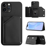 Custodia per telefono con quattro slot per carte Skin Feel e cinturino da polso, For iPhone 13 mini, For iPhone 12, For iPhone 12 Pro Max, For iPhone 12 Pro