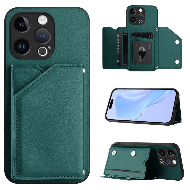 Custodia per telefono con quattro slot per carte Skin Feel e cinturino da polso, For iPhone 7 / 8 / SE 2020 2022, For iPhone 13 Pro Max, For iPhone 13 Pro, For iPhone 13