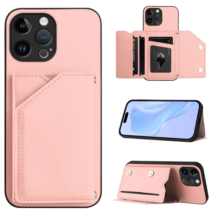 Custodia per telefono con quattro slot per carte Skin Feel e cinturino da polso, For iPhone 7 / 8 / SE 2020 2022, For iPhone 13 Pro Max, For iPhone 13 Pro, For iPhone 13