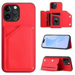 Custodia per telefono con quattro slot per carte Skin Feel e cinturino da polso, For iPhone 7 / 8 / SE 2020 2022, For iPhone 13 Pro Max, For iPhone 13 Pro, For iPhone 13