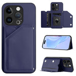 Custodia per telefono con quattro slot per carte Skin Feel e cinturino da polso, For iPhone 14 Plus, For iPhone 14, For iPhone 14 Pro, For iPhone 14 Pro Max