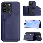 Custodia per telefono con quattro slot per carte Skin Feel e cinturino da polso, For iPhone 15 Pro Max, For iPhone 15 Pro, For iPhone 15 Plus, For iPhone 15