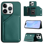 Custodia per telefono con quattro slot per carte Skin Feel e cinturino da polso, For iPhone 16 Pro Max, For iPhone 16 Pro, For iPhone 16 Plus, For iPhone 16