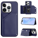 Custodia per telefono con quattro slot per carte Skin Feel e cinturino da polso, For iPhone 16 Pro Max, For iPhone 16 Pro, For iPhone 16 Plus, For iPhone 16