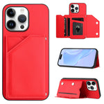 Custodia per telefono con quattro slot per carte Skin Feel e cinturino da polso, For iPhone 16 Pro Max, For iPhone 16 Pro, For iPhone 16 Plus, For iPhone 16