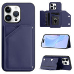 Custodia per telefono con quattro slot per carte Skin Feel e cinturino da polso, For iPhone 16 Pro Max, For iPhone 16 Pro, For iPhone 16 Plus, For iPhone 16