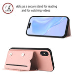 Custodia per telefono con quattro slot per carte Skin Feel e cinturino da polso, For iPhone X / XS, For iPhone XR, For iPhone XS Max, For iPhone 7 Plus / 8 Plus