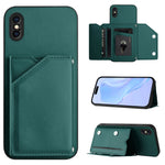 Custodia per telefono con quattro slot per carte Skin Feel e cinturino da polso, For iPhone X / XS, For iPhone XR, For iPhone XS Max, For iPhone 7 Plus / 8 Plus