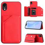 Custodia per telefono con quattro slot per carte Skin Feel e cinturino da polso, For iPhone X / XS, For iPhone XR, For iPhone XS Max, For iPhone 7 Plus / 8 Plus