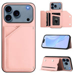Custodia per telefono con quattro slot per carte Skin Feel e cinturino da polso, For iPhone 17 Pro Max, For iPhone 17 Pro, For iPhone 17, For iPhone Air
