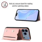 Custodia per telefono con quattro slot per carte Skin Feel e cinturino da polso, For iPhone 17 Pro Max, For iPhone 17 Pro, For iPhone 17, For iPhone Air