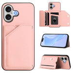 Custodia per telefono con quattro slot per carte Skin Feel e cinturino da polso, For iPhone 17 Pro Max, For iPhone 17 Pro, For iPhone 17, For iPhone Air