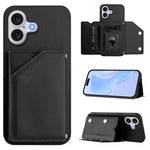Custodia per telefono con quattro slot per carte Skin Feel e cinturino da polso, For iPhone 17 Pro Max, For iPhone 17 Pro, For iPhone 17, For iPhone Air