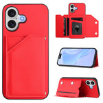 Custodia per telefono con quattro slot per carte Skin Feel e cinturino da polso, For iPhone 17 Pro Max, For iPhone 17 Pro, For iPhone 17, For iPhone Air