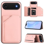 Custodia per telefono con quattro slot per carte Skin Feel e cinturino da polso, For iPhone 17 Pro Max, For iPhone 17 Pro, For iPhone 17, For iPhone Air