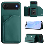 Custodia per telefono con quattro slot per carte Skin Feel e cinturino da polso, For iPhone 17 Pro Max, For iPhone 17 Pro, For iPhone 17, For iPhone Air