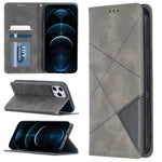 Custodia in pelle magnetica per iPhone 12 Pro Max
