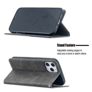 Custodia in pelle magnetica per iPhone 12 Pro Max