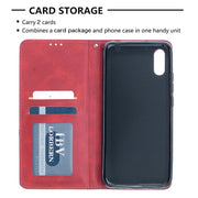 Custodia in pelle magnetica a rotazione orizzontale con struttura a rombo con supporto e slot per schede, For Xiaomi Redmi 9A, For Xiaomi Redmi 9C, For iPhone 12 mini, For iPhone 12 / 12 Pro