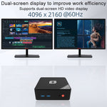 Jumper N100 II Mini PC, Intel 12a generazione Alder Lake-N N100 Quad-core 3.4GHz, RAM: 8GB, ROM: 256GB, supporto HDMI (spina UE), Jumper N100 II