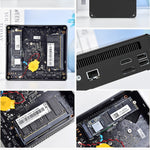 Jumper N100 II Mini PC, Intel 12a generazione Alder Lake-N N100 Quad-core 3.4GHz, RAM: 8GB, ROM: 256GB, supporto HDMI (spina UE), Jumper N100 II