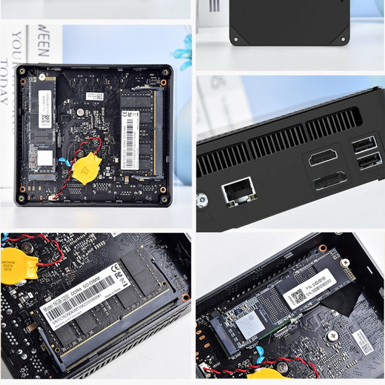Jumper N100 II Mini PC, Intel 12a generazione Alder Lake-N N100 Quad-core 3.4GHz, RAM: 8GB, ROM: 256GB, supporto HDMI (spina UE), Jumper N100 II