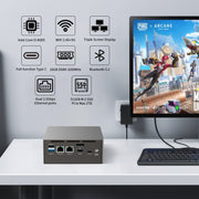 Jumper N305 Mini PC, Intel Alder Lake-N N305 Octa-core 3.8GHz, RAM: 16GB, ROM: 512GB (spina UE), Jumper N305