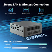 Jumper N305 Mini PC, Intel Alder Lake-N N305 Octa-core 3.8GHz, RAM: 16GB, ROM: 512GB (spina UE), Jumper N305
