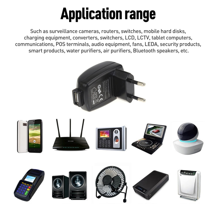 Adattatore USB 5V 1A con presa EU per smartphone