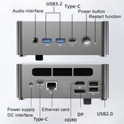 Jumper i5H Mini PC, Intel Alder Lake-N i5-12450H Octa-core 4.4GHz, RAM: 16GB, ROM: 512GB (spina UE), Jumper i5H