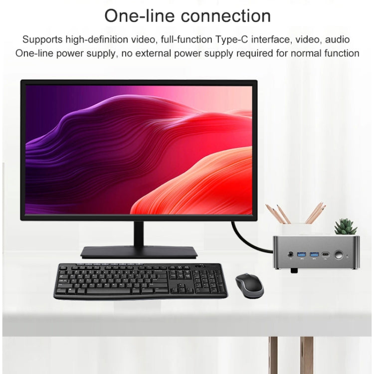 Jumper i5H Mini PC, Intel Alder Lake-N i5-12450H Octa-core 4.4GHz, RAM: 16GB, ROM: 512GB (spina UE), Jumper i5H