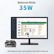 Jumper i5H Mini PC, Intel Alder Lake-N i5-12450H Octa-core 4.4GHz, RAM: 16GB, ROM: 512GB (spina UE), Jumper i5H