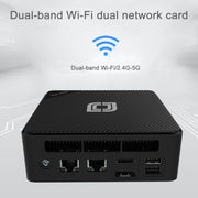 Jumper N100 Pro II Mini PC, Intel 12a generazione Alder Lake-N N100 Quad-core Dual RJ45, RAM: 8 GB, ROM: 256 GB, Jumper N100 Pro II