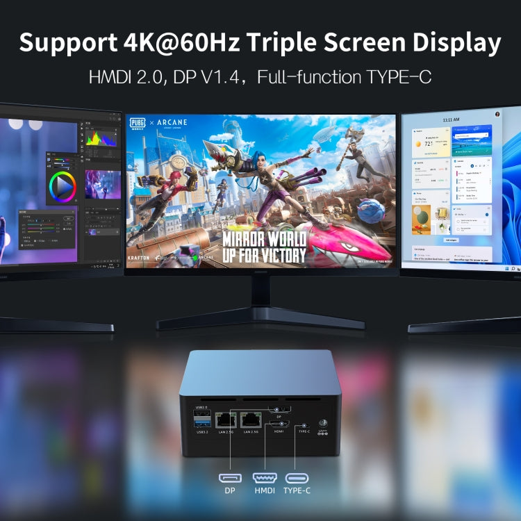 Jumper N305 Mini PC, Intel Alder Lake-N N305 Octa-core 3,8 GHz, RAM: 16 GB, ROM: 512 GB, Jumper N305