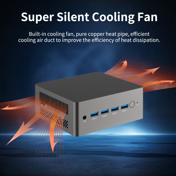 Jumper N305 Mini PC, Intel Alder Lake-N N305 Octa-core 3,8 GHz, RAM: 16 GB, ROM: 512 GB, Jumper N305