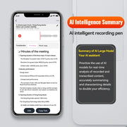 Penna di registrazione vocale con riduzione magnetica del rumore Q70A Supporto controllo APP, 8GB, 16GB, 32GB, 64GB, 128GB