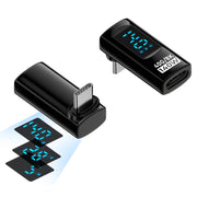 Adattatore stereo con display digitale da tipo C/USB-C a tipo C/USB-C PD 140W, Stereo Bend