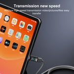 Adattatore stereo con display digitale da tipo C/USB-C a tipo C/USB-C PD 140W, Stereo Bend