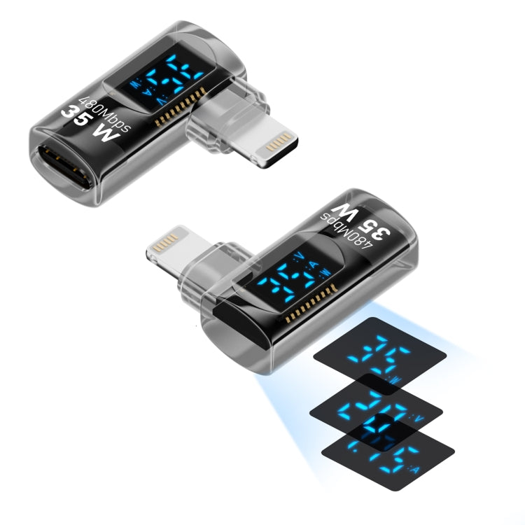Adattatore ricarica digitale Type-C e 8 Pin 140W