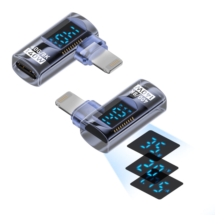 Adattatore ricarica digitale Type-C e 8 Pin 140W