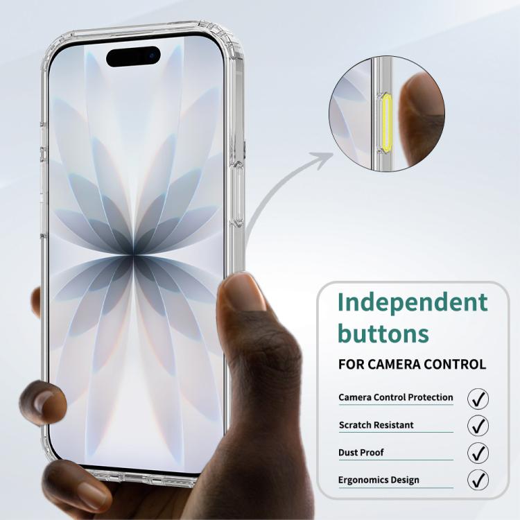 Pulsante di controllo della fotocamera Custodia trasparente per telefono MagSafe integrata, For iPhone 18, For iPhone 18 Pro, For iPhone 18 Pro Max, For iPhone 17 Pro Max, For iPhone 17 Pro, For iPhone 17, For iPhone Air, For iPhone 16 Pro Max         ...