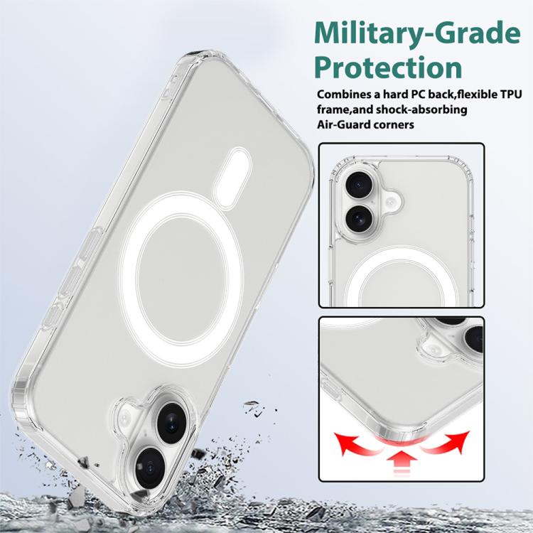 Pulsante di controllo della fotocamera Custodia trasparente per telefono MagSafe integrata, For iPhone 18, For iPhone 18 Pro, For iPhone 18 Pro Max, For iPhone 17 Pro Max, For iPhone 17 Pro, For iPhone 17, For iPhone Air, For iPhone 16 Pro Max         ...