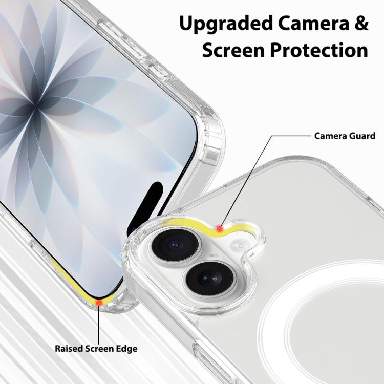 Pulsante di controllo della fotocamera Custodia trasparente per telefono MagSafe integrata, For iPhone 18, For iPhone 18 Pro, For iPhone 18 Pro Max, For iPhone 17 Pro Max, For iPhone 17 Pro, For iPhone 17, For iPhone Air, For iPhone 16 Pro Max         ...