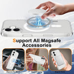 Pulsante di controllo della fotocamera Custodia trasparente per telefono MagSafe integrata, For iPhone 18, For iPhone 18 Pro, For iPhone 18 Pro Max, For iPhone 17 Pro Max, For iPhone 17 Pro, For iPhone 17, For iPhone Air, For iPhone 16 Pro Max         ...
