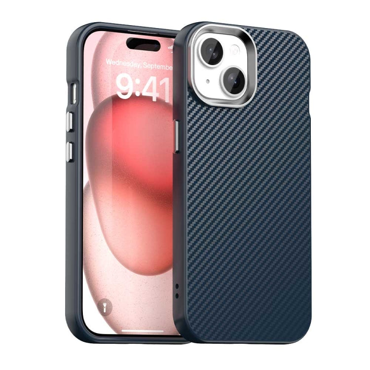 Custodia in fibra di carbonio per iPhone 14 e 15