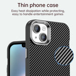 Custodia in fibra di carbonio per iPhone 14 e 15