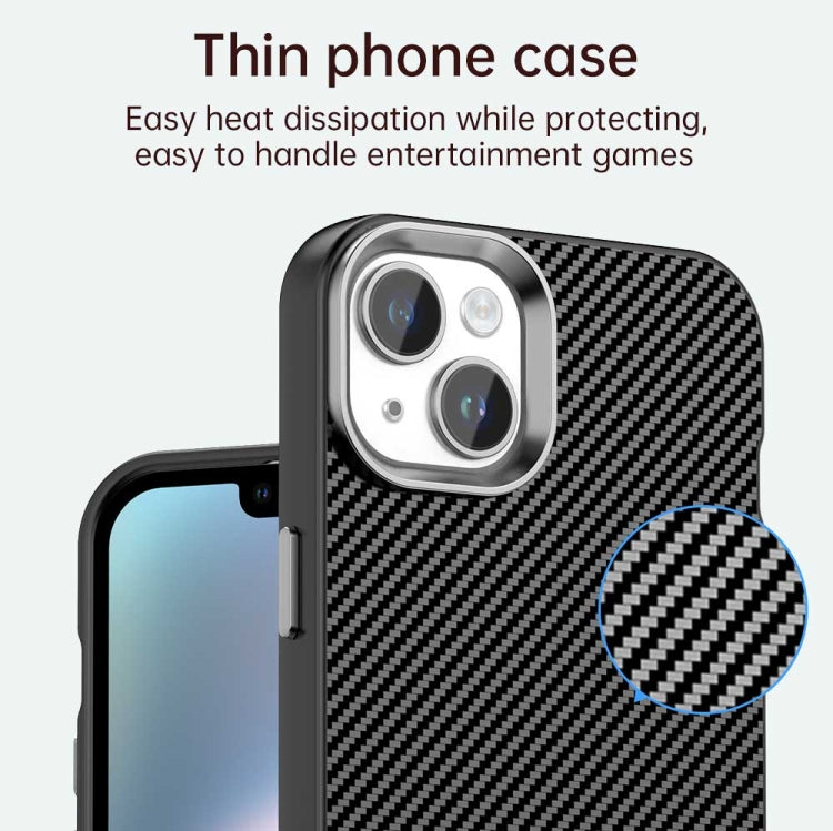 Custodia in fibra di carbonio per iPhone 14 e 15