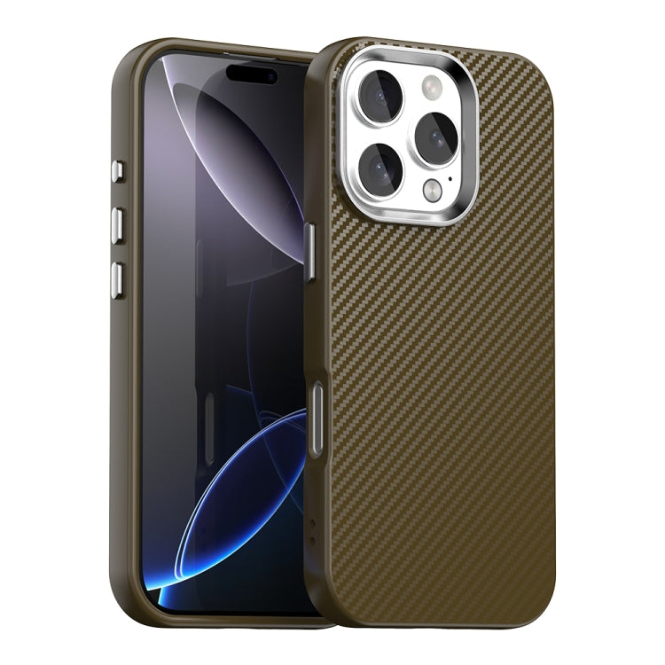 Custodia in fibra di carbonio per iPhone 16 Pro Max